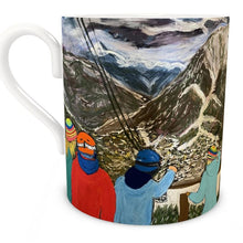 Load image into Gallery viewer, Kids Waiting for the Funicular Bone China Mug
