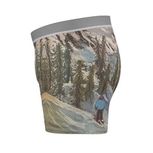 Load image into Gallery viewer, Men&#39;s Briefs with Lone Skier Going into Woods
