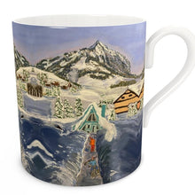 Load image into Gallery viewer, The Shovelling Snow in Crested Butte Bone China Mug
