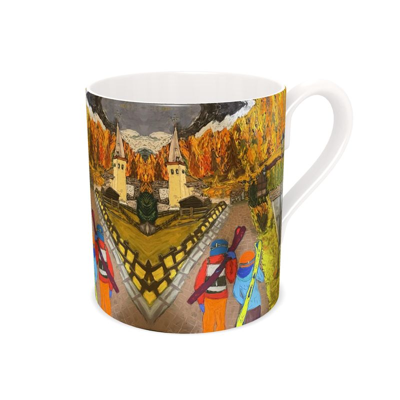 The Chasing for New Snow Bone China Mug