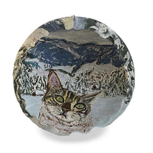 Load image into Gallery viewer, Bengal Cat in the Alps Yoga Bolster
