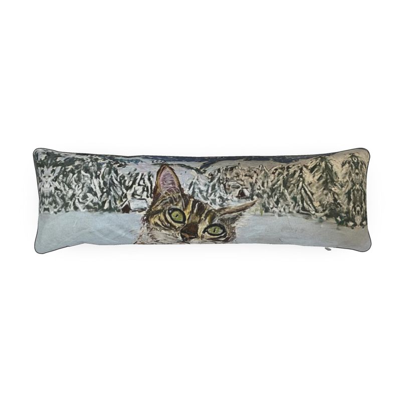 Bengal Cat in the Alps Medium or Big Bolster