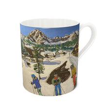 Load image into Gallery viewer, Skiing in Courmayeur Mother and Kids Bone China Mug
