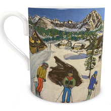 Load image into Gallery viewer, Skiing in Courmayeur Mother and Kids Bone China Mug
