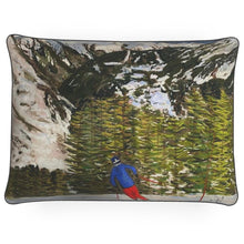 Load image into Gallery viewer, The Skiing in La Thuile Large Rectangular cushion
