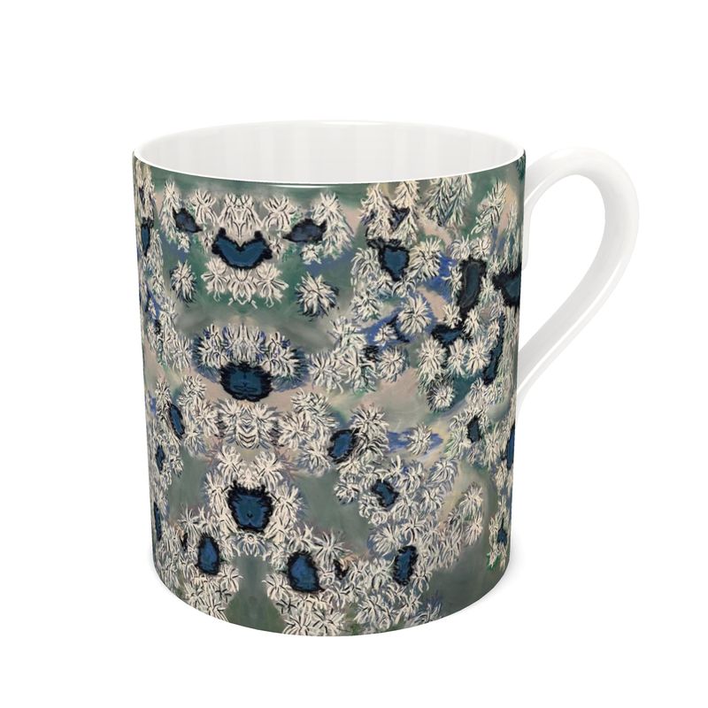 Snowy Trees seen from Above Bone China Mug