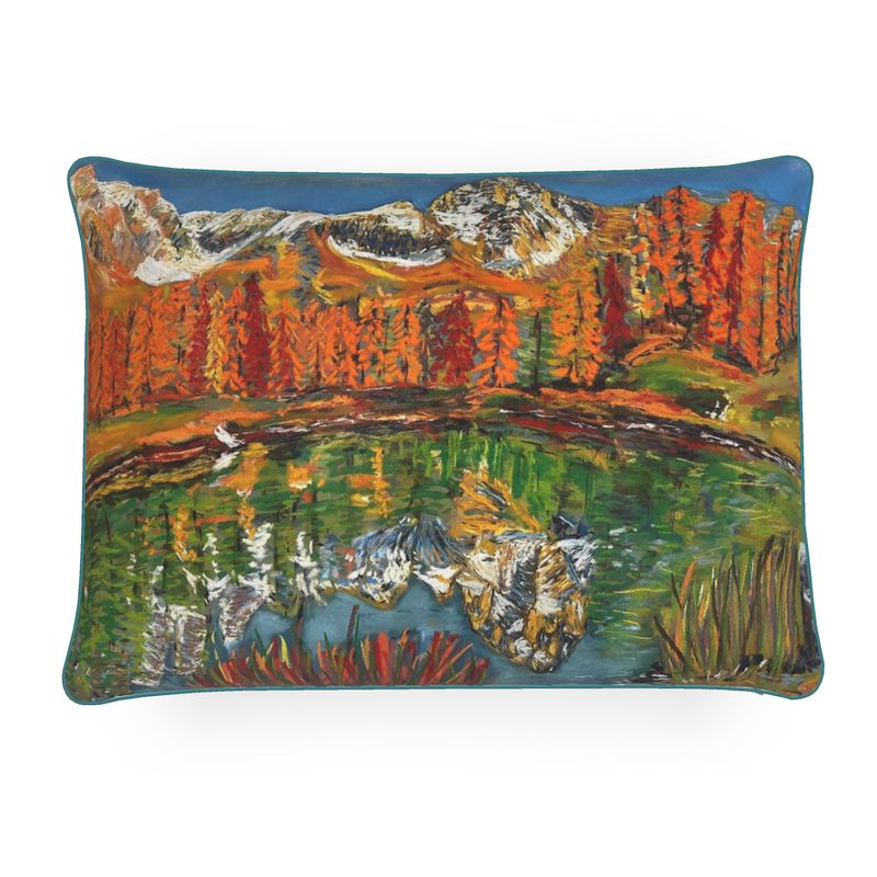 The Lago Blu & Cervino Rectangular Big Cushion