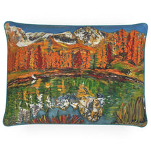 Load image into Gallery viewer, The Lago Blu &amp; Cervino Rectangular Big Cushion
