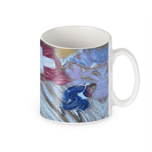 Load image into Gallery viewer, Downhill Skier in Crans-Montana Ceramic Mug
