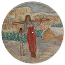 Load image into Gallery viewer, Cake stand with three tiers- Vintage ski scenes
