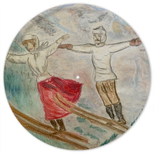 Load image into Gallery viewer, Cake stand with three tiers- Vintage ski scenes

