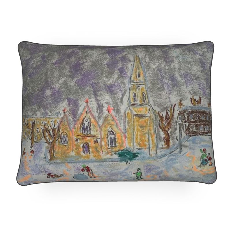 Vintage Christmas in Blackheath Rectangular Cushion