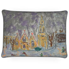 Load image into Gallery viewer, Vintage Christmas in Blackheath Rectangular Cushion
