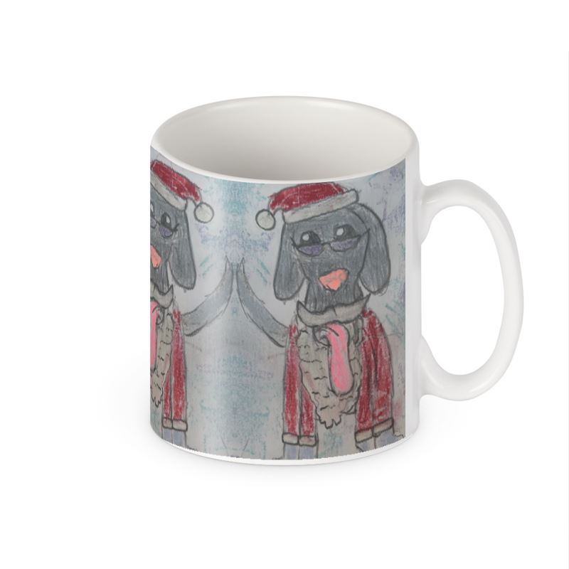 Santa Dog Builder's Mug