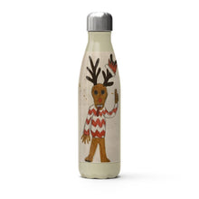 Load image into Gallery viewer, A lovely thermal water bottle with Rudolf the Reindeer drawing
