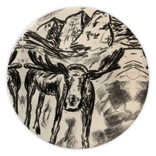 Load image into Gallery viewer, Moose with Maroon Bells Bone China Plate
