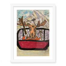 Load image into Gallery viewer, Moose with the Butte in gondola Print/Mountain Print
