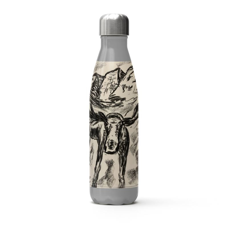 Moose with Maroon Bells Thermal Bottle