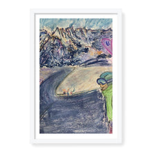 Load image into Gallery viewer, Skier on Mer de Glace from Aiguile du Midi - Framed Art Print
