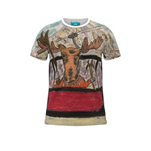 Load image into Gallery viewer, Skier Moose in the Butte T-shirt
