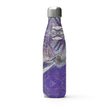 Load image into Gallery viewer, Heli-Skier in Bella Coola, BC, Stainlees Steel Thermal Bottle with skier.
