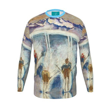 Load image into Gallery viewer, The Downhill Skiers somewhere in the Aosta Valley Long-Sleeves Slim-Fit T-shirt
