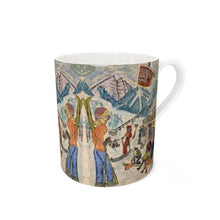 Load image into Gallery viewer, Aspen gondola scene Bone China Mug
