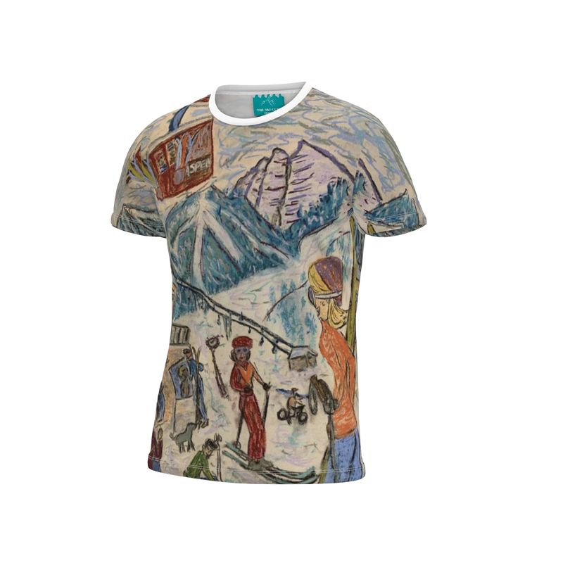 Cut And Sew All Over Print T Shirt