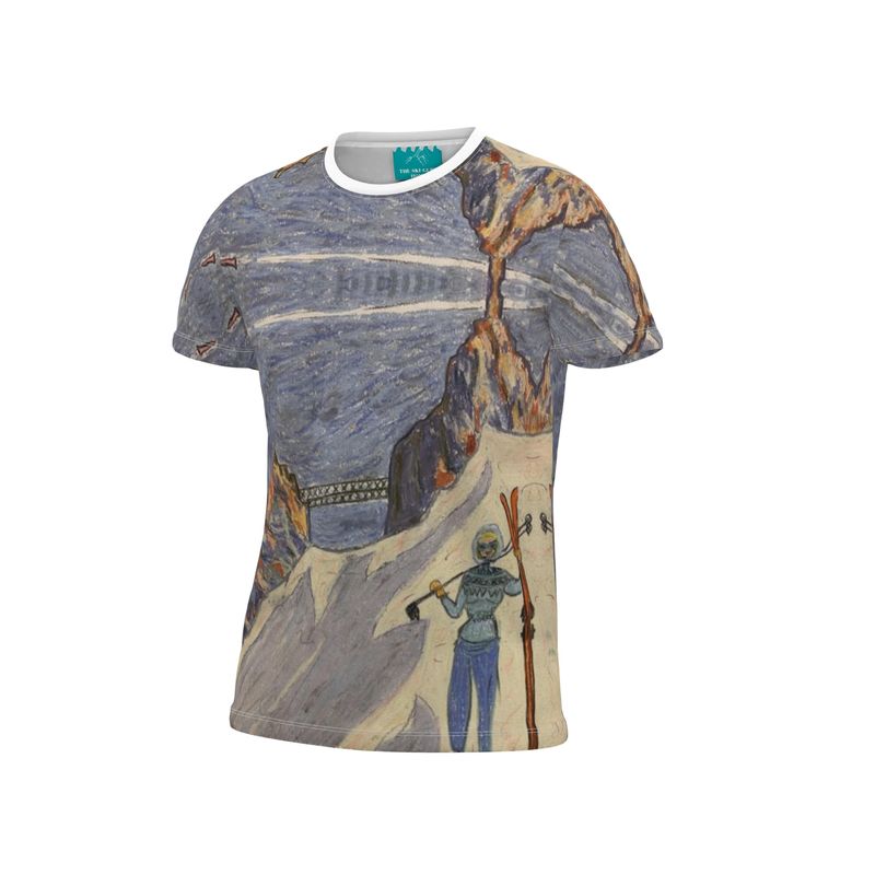 Cut And Sew All Over Print T Shirt