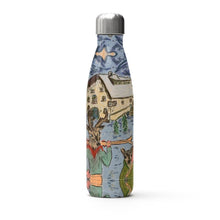 Load image into Gallery viewer, Father and kid deer with skis in St Moritz thermal bottle
