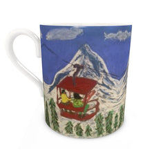 Load image into Gallery viewer, The Chairlift in Zermatt Bone China Mug
