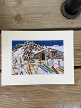 Load image into Gallery viewer, 6&quot;x4&quot; print of Chez Croux in Courmayeur with White Mount
