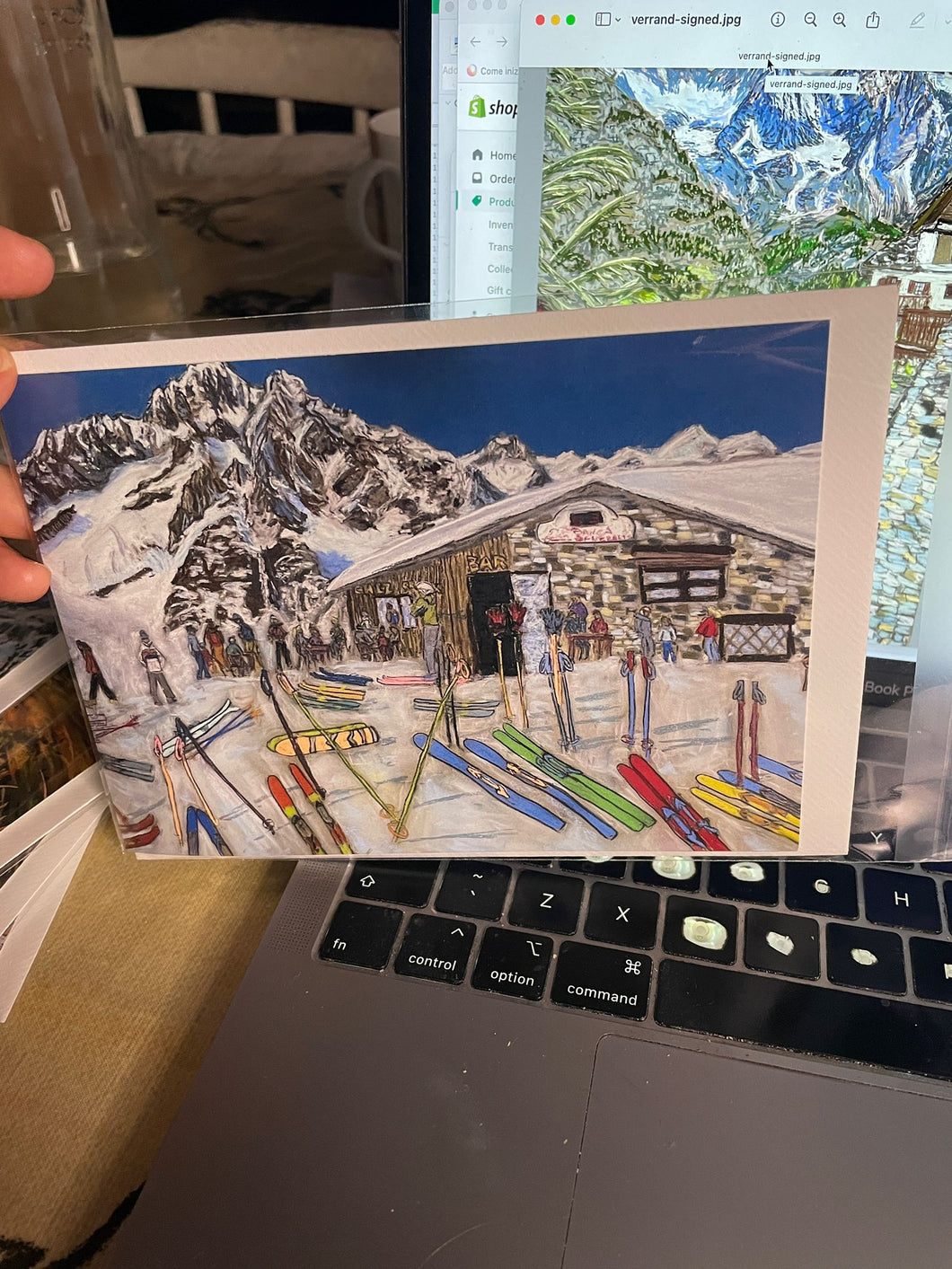 The Chez Croux in Courmayeur Greeting Card 5