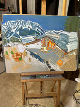 Load image into Gallery viewer, Chiecco Ristorante in Courmayeur Painting
