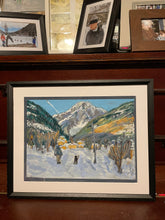 Load image into Gallery viewer, Walking the Dog with Monte Bianco Soft Pastels Art Painting
