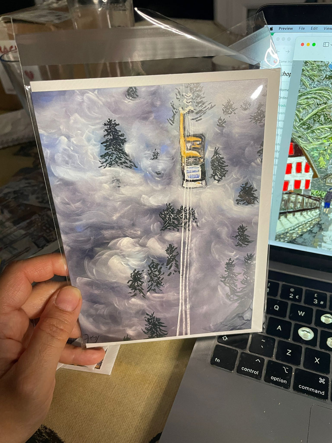 Funicular with Inversion Greeting Card 5