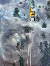 Load image into Gallery viewer, Funicular with Inversion Soft Pastels Painting
