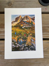 Load image into Gallery viewer, 6&quot;x4&quot; Geisleralm Print with White Mount
