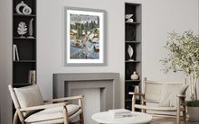 Load image into Gallery viewer, The End of the Ski Day in Gstaad Soft Pastels Painting

