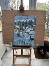 Load image into Gallery viewer, The End of the Ski Day in Gstaad Soft Pastels Painting
