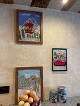 Load image into Gallery viewer, Painting of a couple on an old chairlift in Zermatt with Matterhorn
