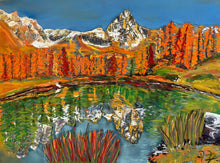 Load image into Gallery viewer, Lago Blu &amp; Cervino Pastels Painting
