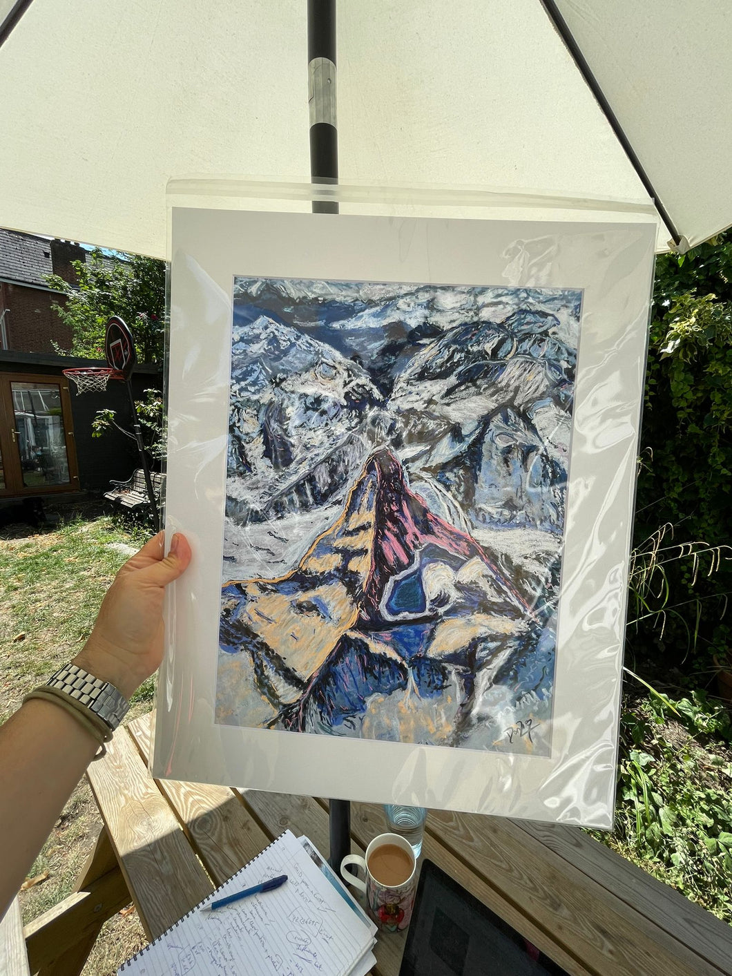 Limited Edition of Giclée Print of my Matterhorn from the Air #2 in different sizes