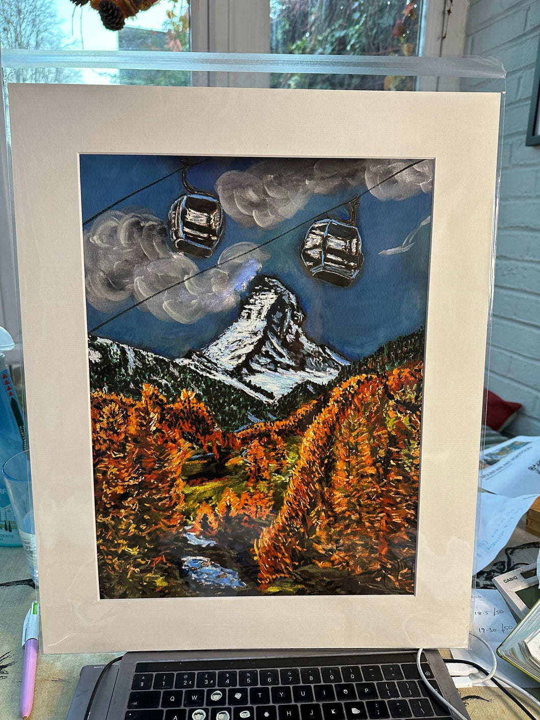 Limited Edition Giclée print of Matterhorn in Autumn with options of sizes