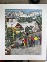 Load image into Gallery viewer, 8&quot;x10&quot; Print of Vail&#39;s Main Street with 12&quot;x10&quot; White Mount
