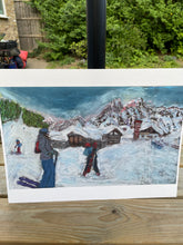 Load image into Gallery viewer, End of ski day in Val Veny print
