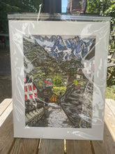 Load image into Gallery viewer, Limited Edition of Giclée Prints of Verrand in Courmayeur in different sizes
