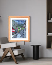 Load image into Gallery viewer, Verrand in Courmayeur Mont Blanc Soft Pastels Painting.
