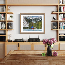 Load image into Gallery viewer, Skiing in La Thuile Soft Pastels Painting
