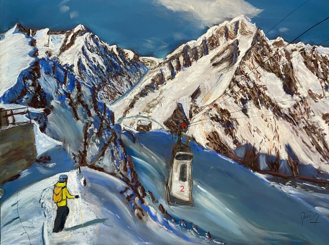 Youla with Monte Bianco Soft Pastels Painting